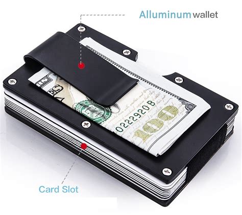 rfid blocking metal wallet men